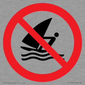 Prohibition: No windsurfing